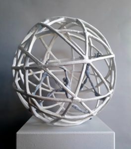 Sabine Schiffer-Nasserie - Global, Stahl, Keramiplast, Strukturpaste, 2018, Ø25cm